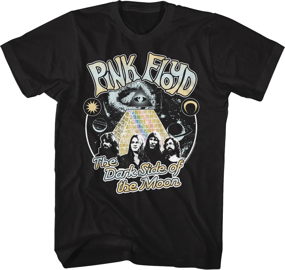 Space Pyramid Dark Side of the Moon Pink Floyd T-Shirt