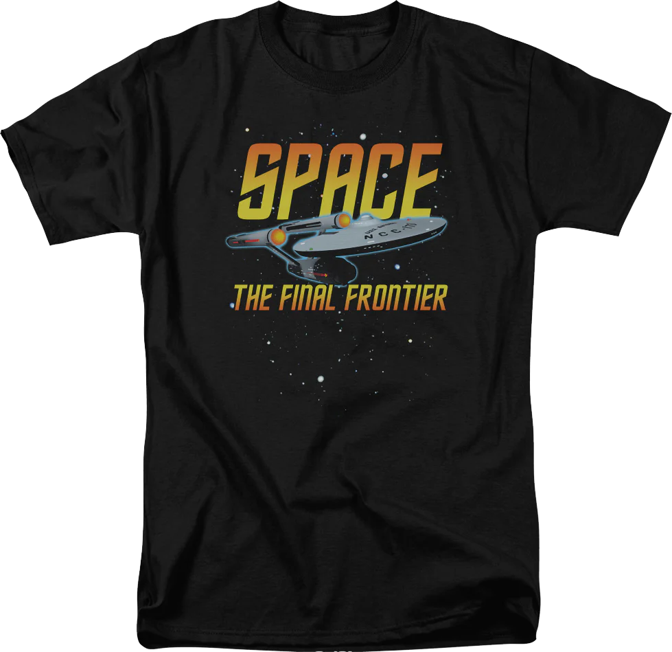 Space The Final Frontier Star Trek T-Shirt