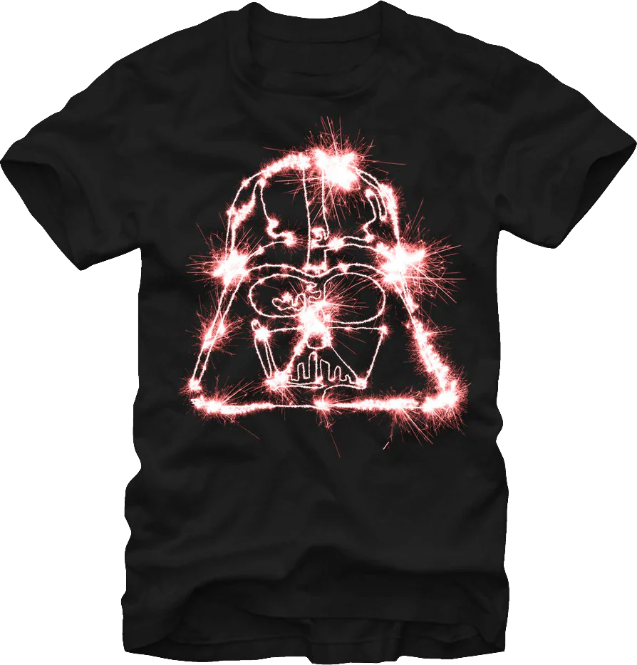 Sparkling Darth Vader Helmet Star Wars T-Shirt