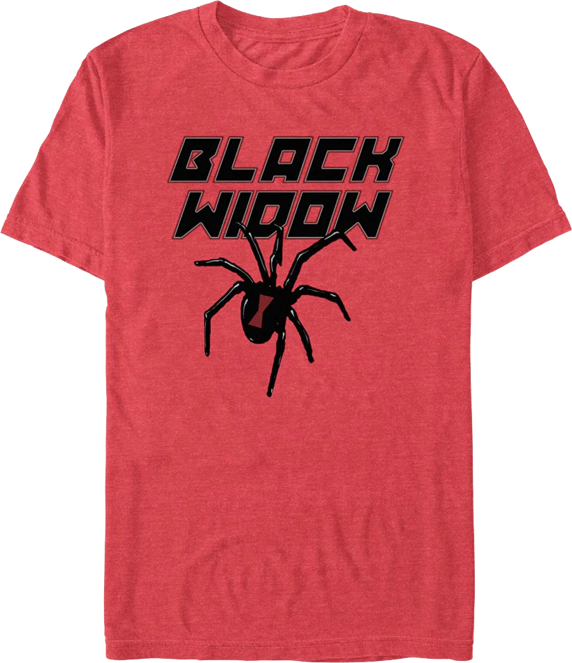Spider Logo Black Widow Marvel Comics T-Shirt