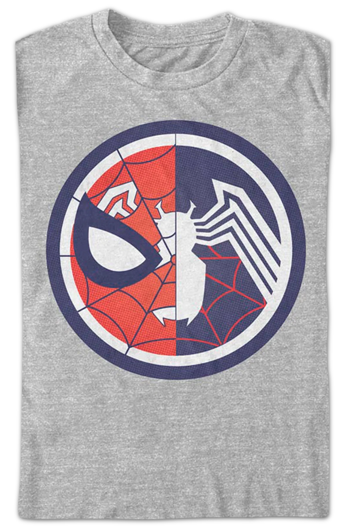 Spider-Man and Venom Logos Marvel Comics T-Shirt - Image 2