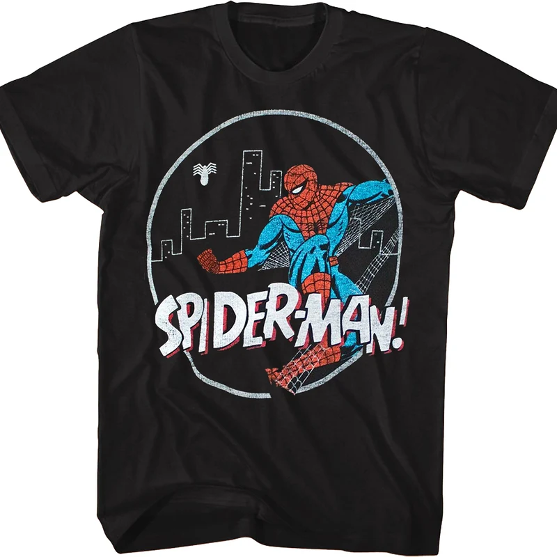 Spider-Man City Skyline Marvel Comics T-Shirt