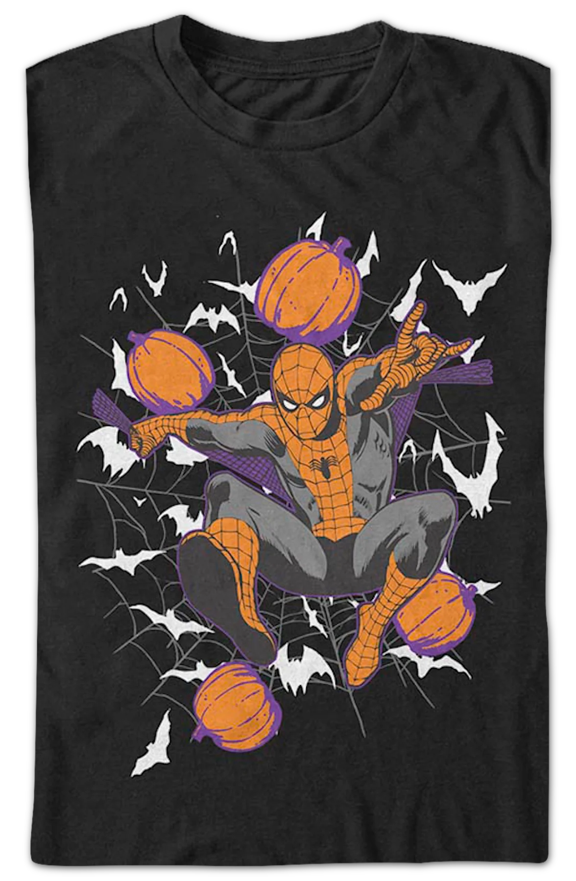 Spider-Man Halloween Marvel Comics T-Shirt - Image 2