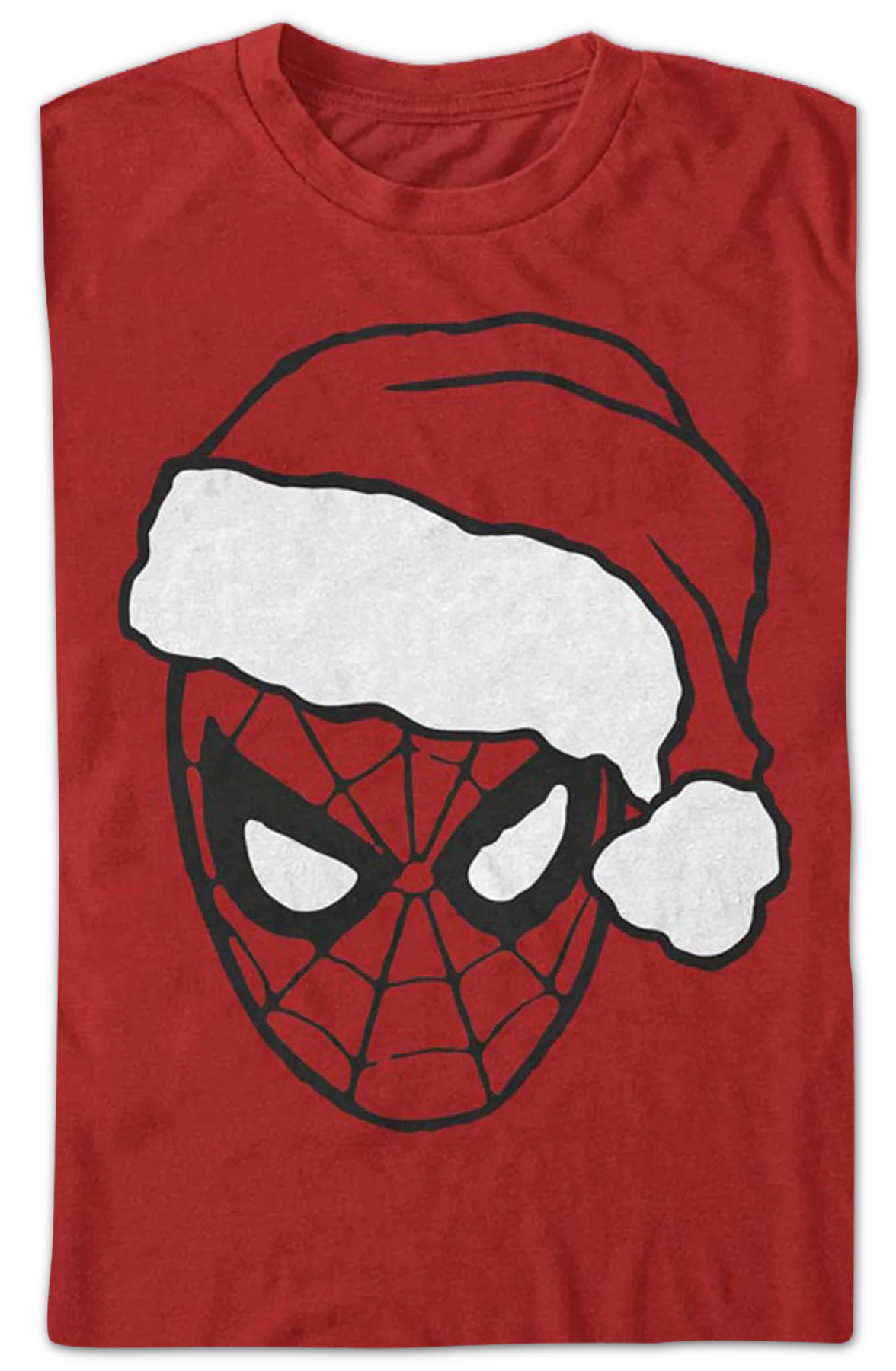 Spider-Man Santa Claus Hat Marvel Comics T-Shirt - Image 2