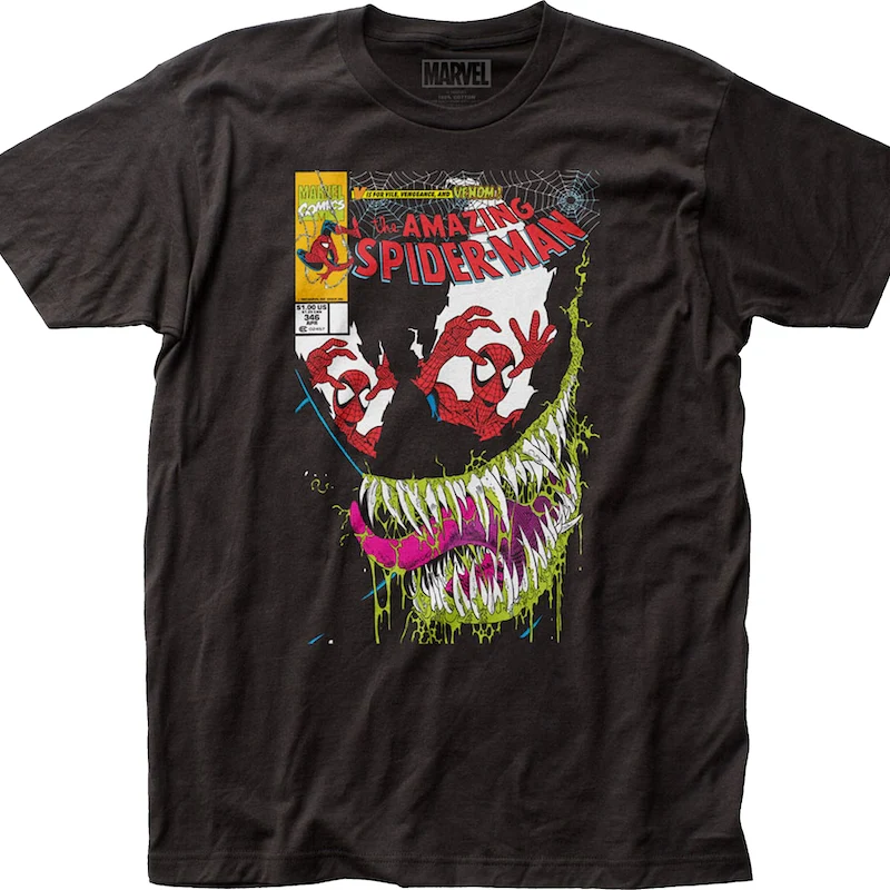 Spider-Man V Is For Venom Marvel Comics T-Shirt
