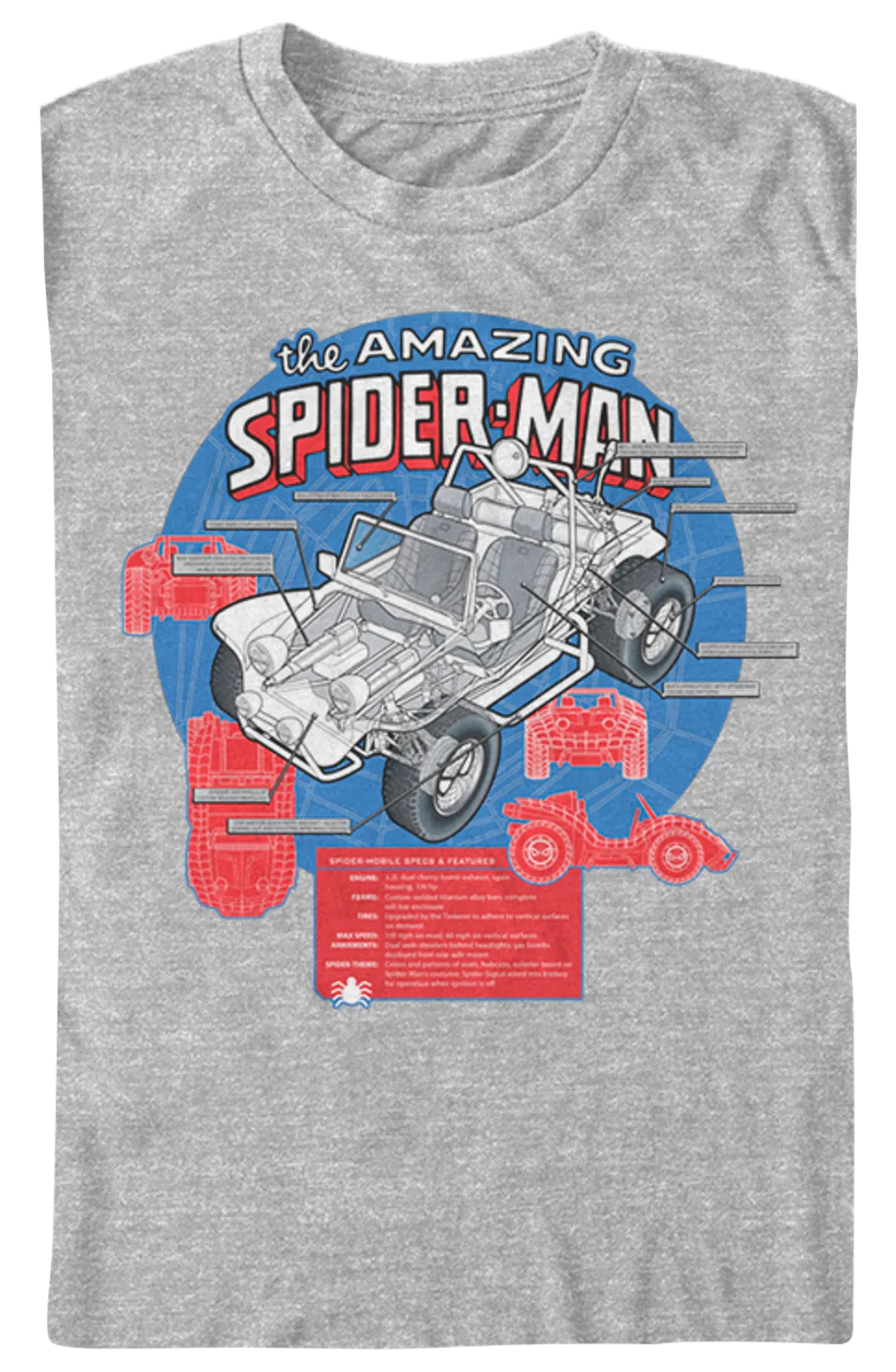 Spider-Mobile Marvel Comics T-Shirt - Image 2
