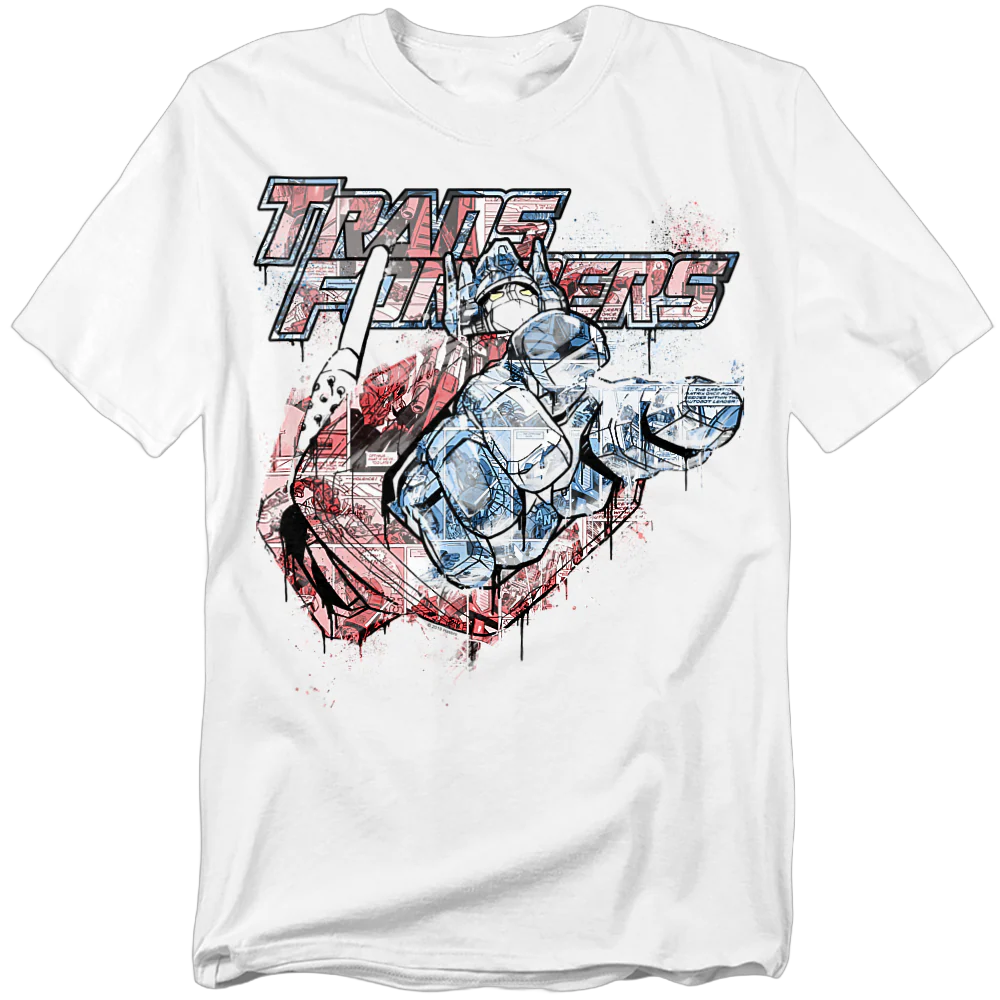 Spray Paint Optimus Prime Transformers T-Shirt