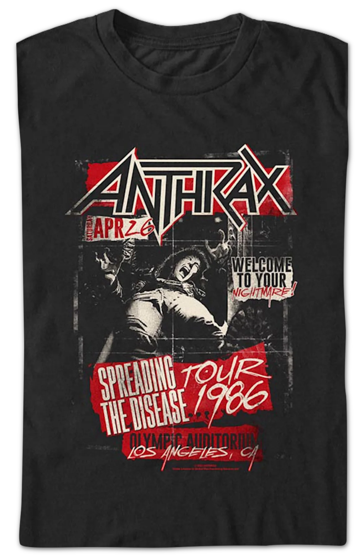 Spreading The Disease Tour 1986 Anthrax T-Shirt - Image 2