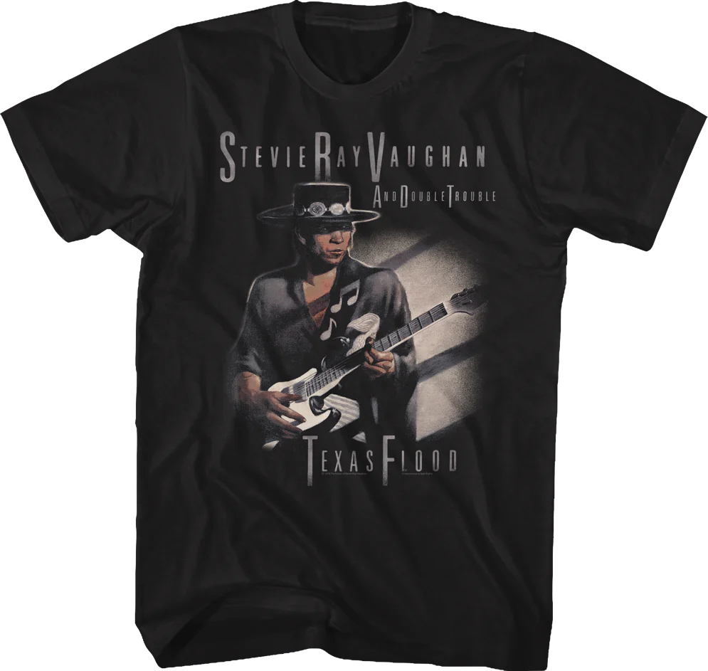 SRV and Double Trouble Texas Flood T-Shirt