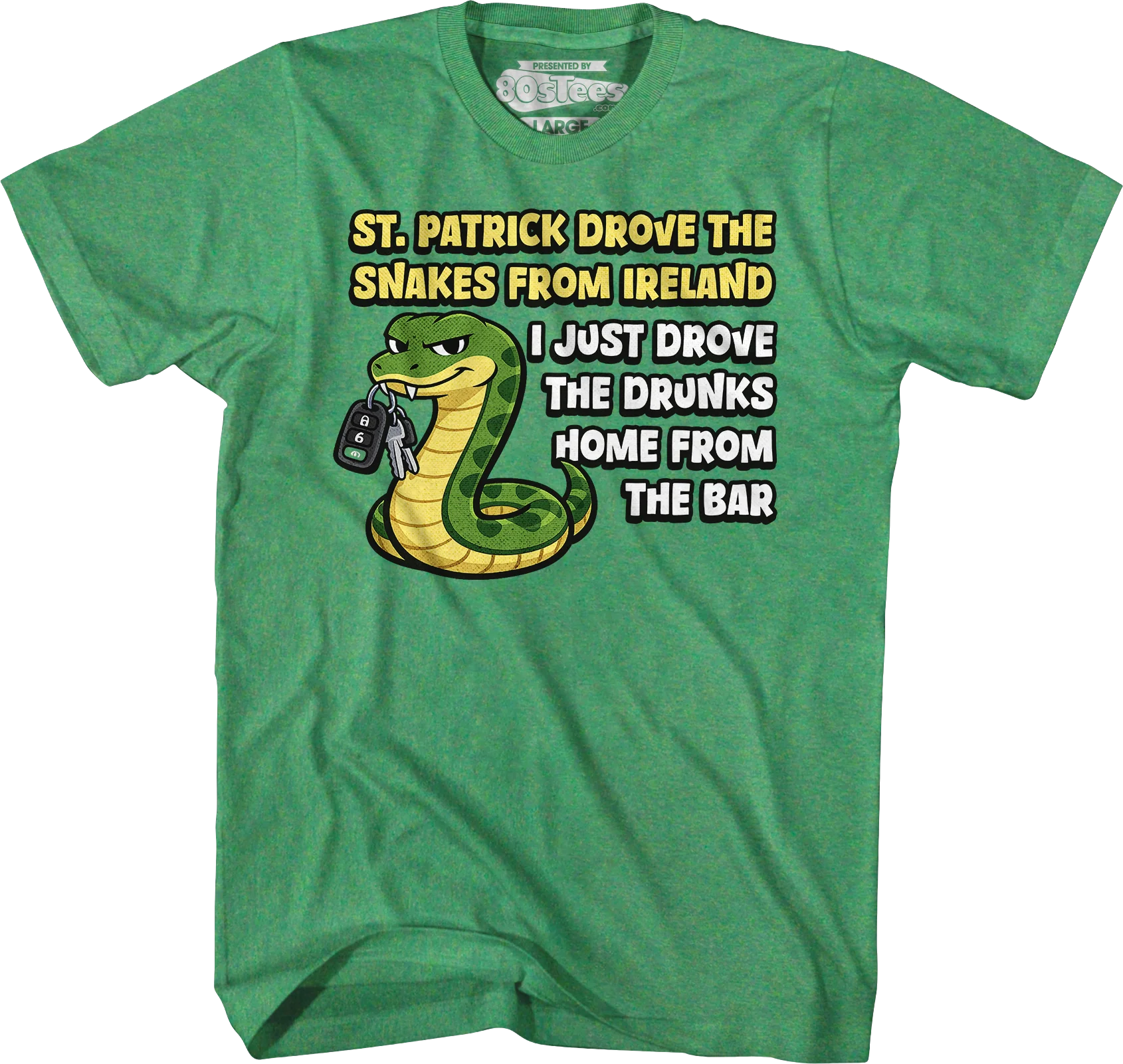 St. Patrick Drove The Snakes From Ireland T-Shirt - Image 5