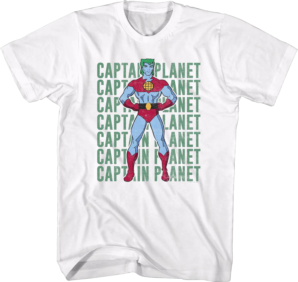 Stacked Logo Captain Planet T-Shirt