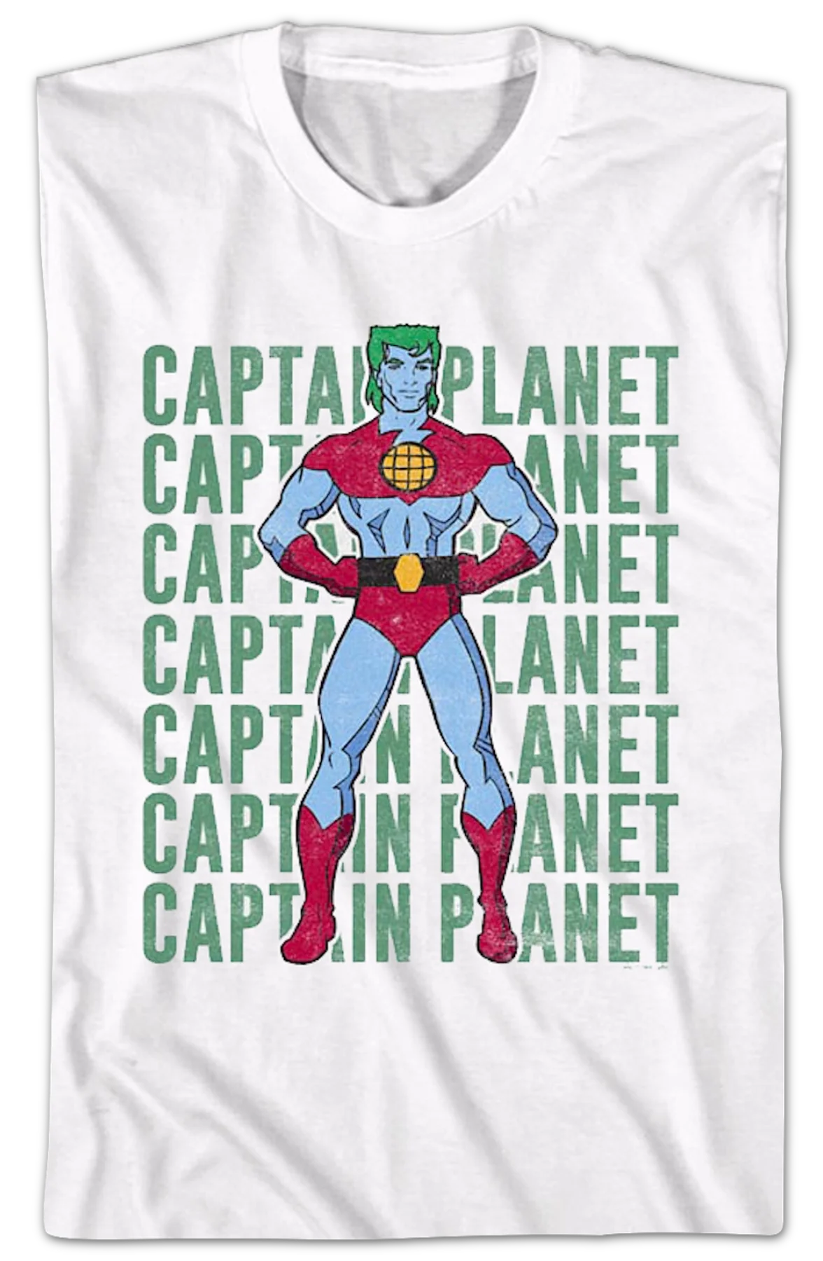 Stacked Logo Captain Planet T-Shirt - Image 2