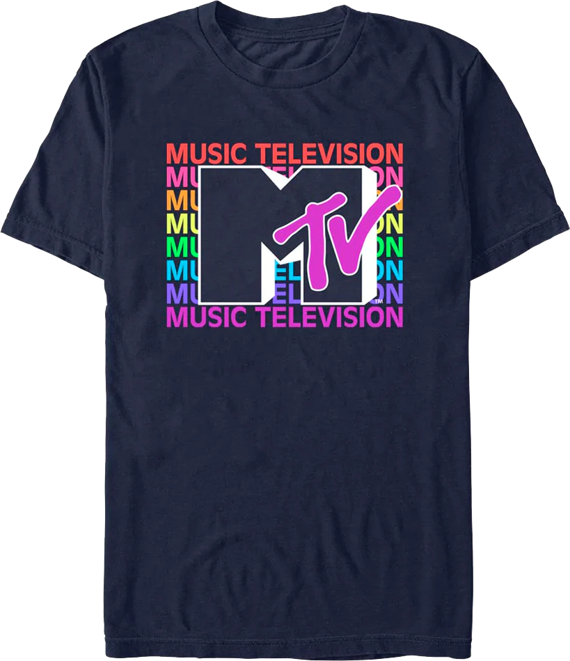 Stacked Music Television MTV Shirt