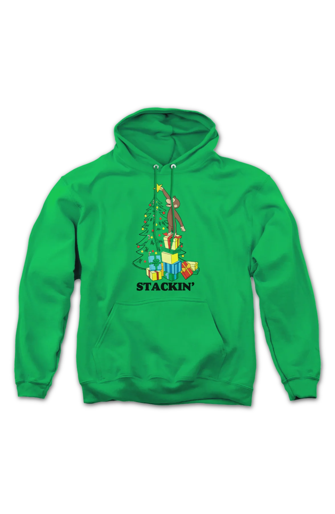 Stackin' Curious George Christmas Hoodie - Image 2