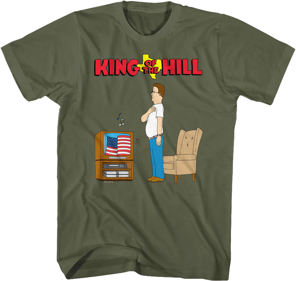 Star Spangled Banner King of the Hill T-Shirt