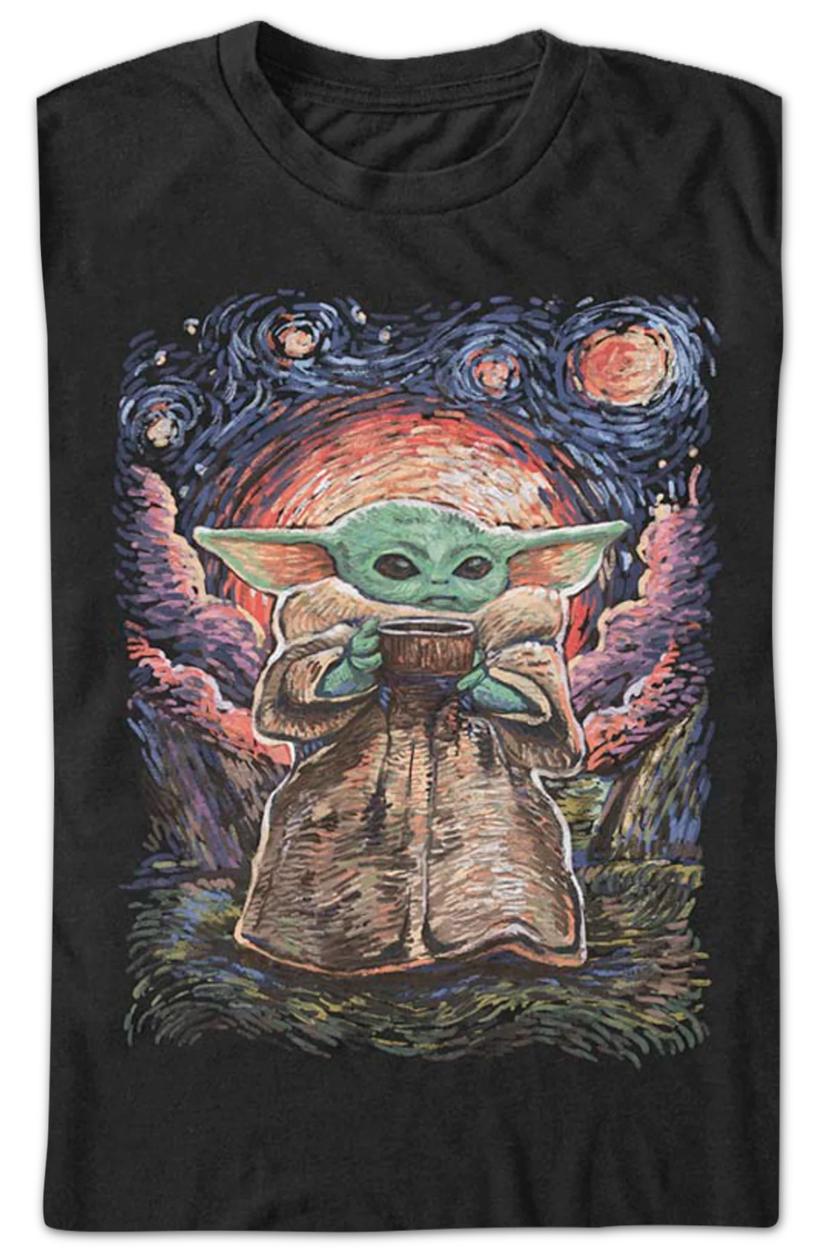 Starry Child The Mandalorian Star Wars T-Shirt - Image 2