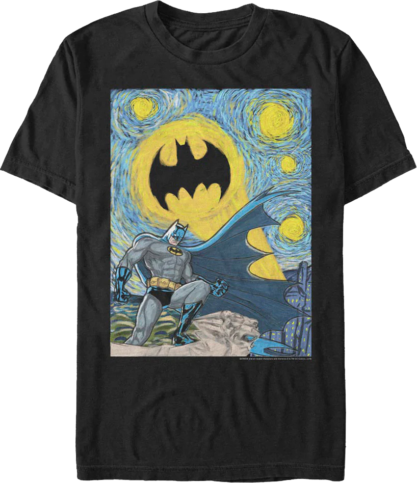 Starry Dark Knight Batman DC Comics T-Shit