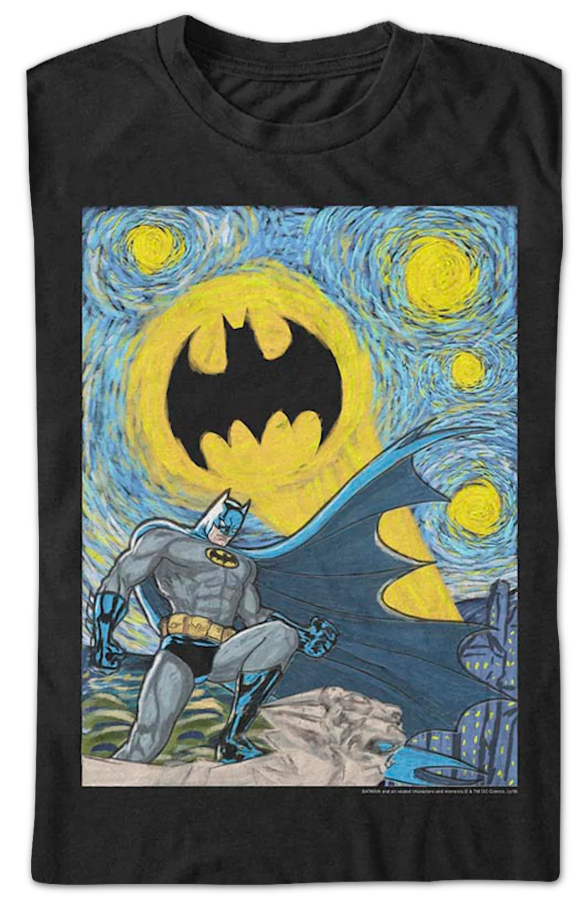 Starry Dark Knight Batman DC Comics T-Shit - Image 2