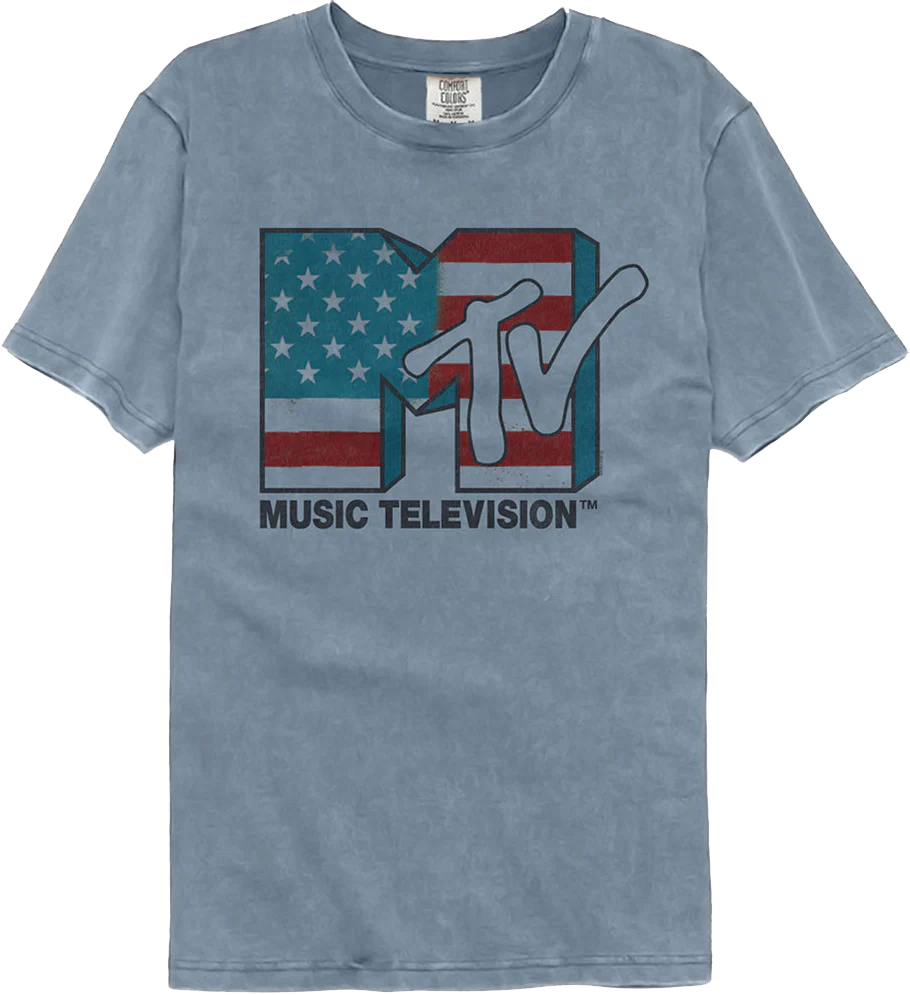 Stars And Stripes MTV Comfort Colors Brand T-Shirt
