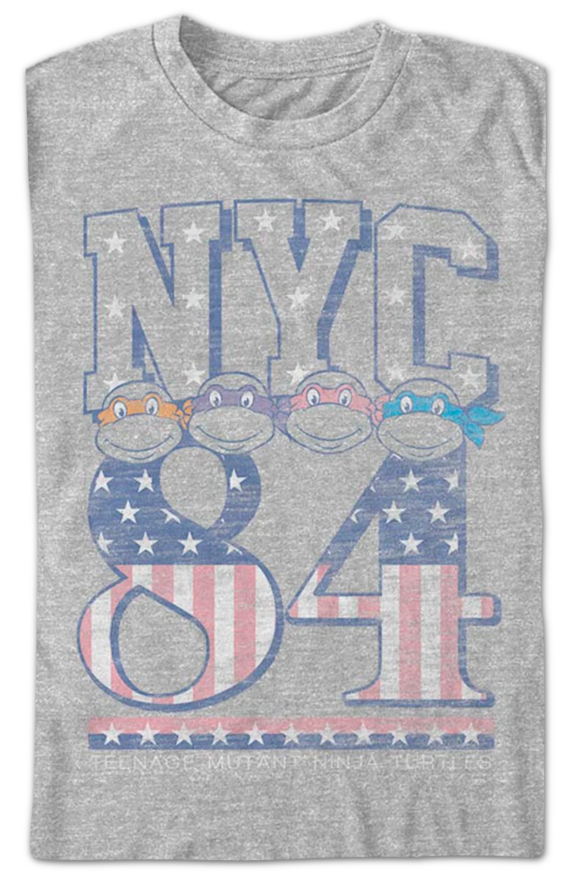 Stars And Stripes NYC 84 Teenage Mutant Ninja Turtles T-Shirt - Image 2