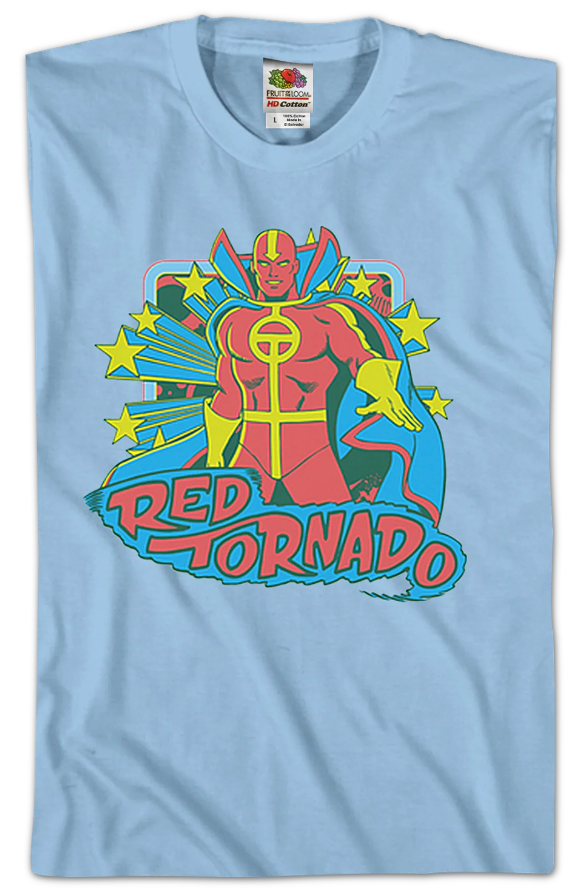 Stars Red Tornado DC Comics T-Shirt - Image 2