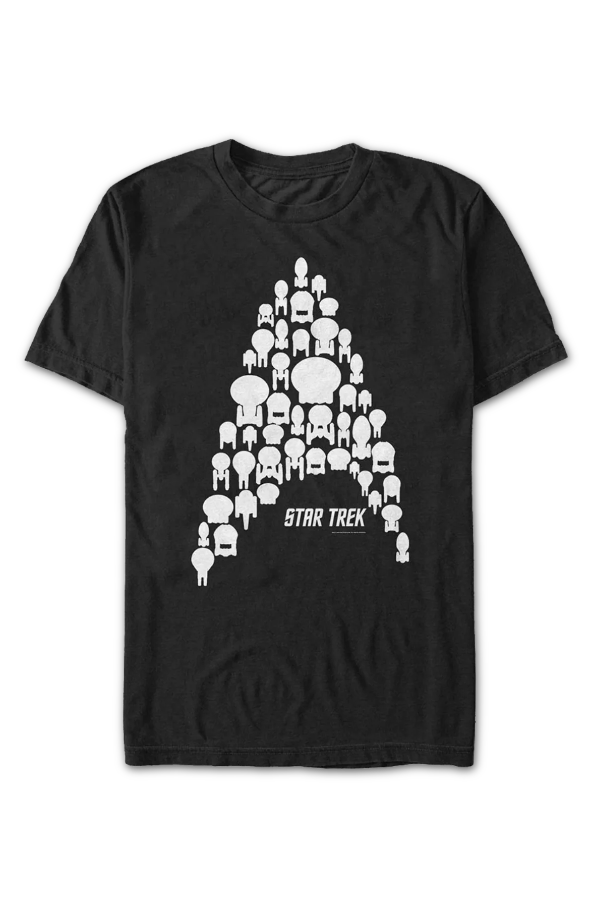 Starships Creating Starfleet Logo Star Trek T-Shirt - Image 2