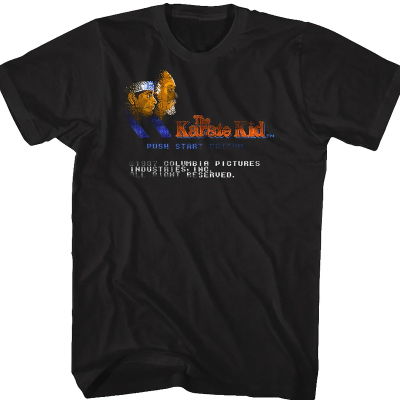 Start Screen Karate Kid Video Game T-Shirt