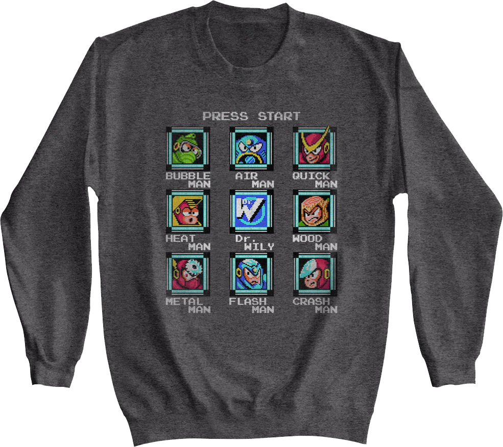 Start Screen Mega Man Sweatshirt