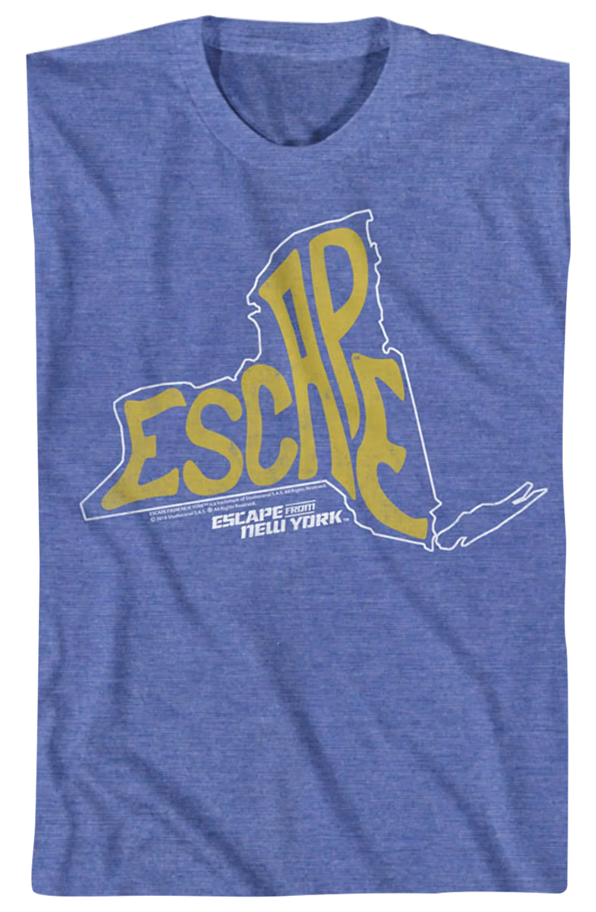 State Shape Escape From New York T-Shirt - Image 2