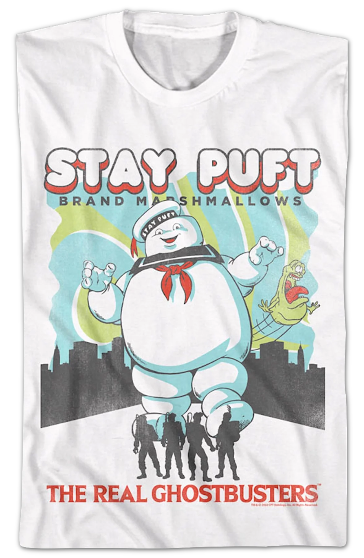 Stay Puft Brand Marshmallows Real Ghostbusters T-Shirt - Image 2