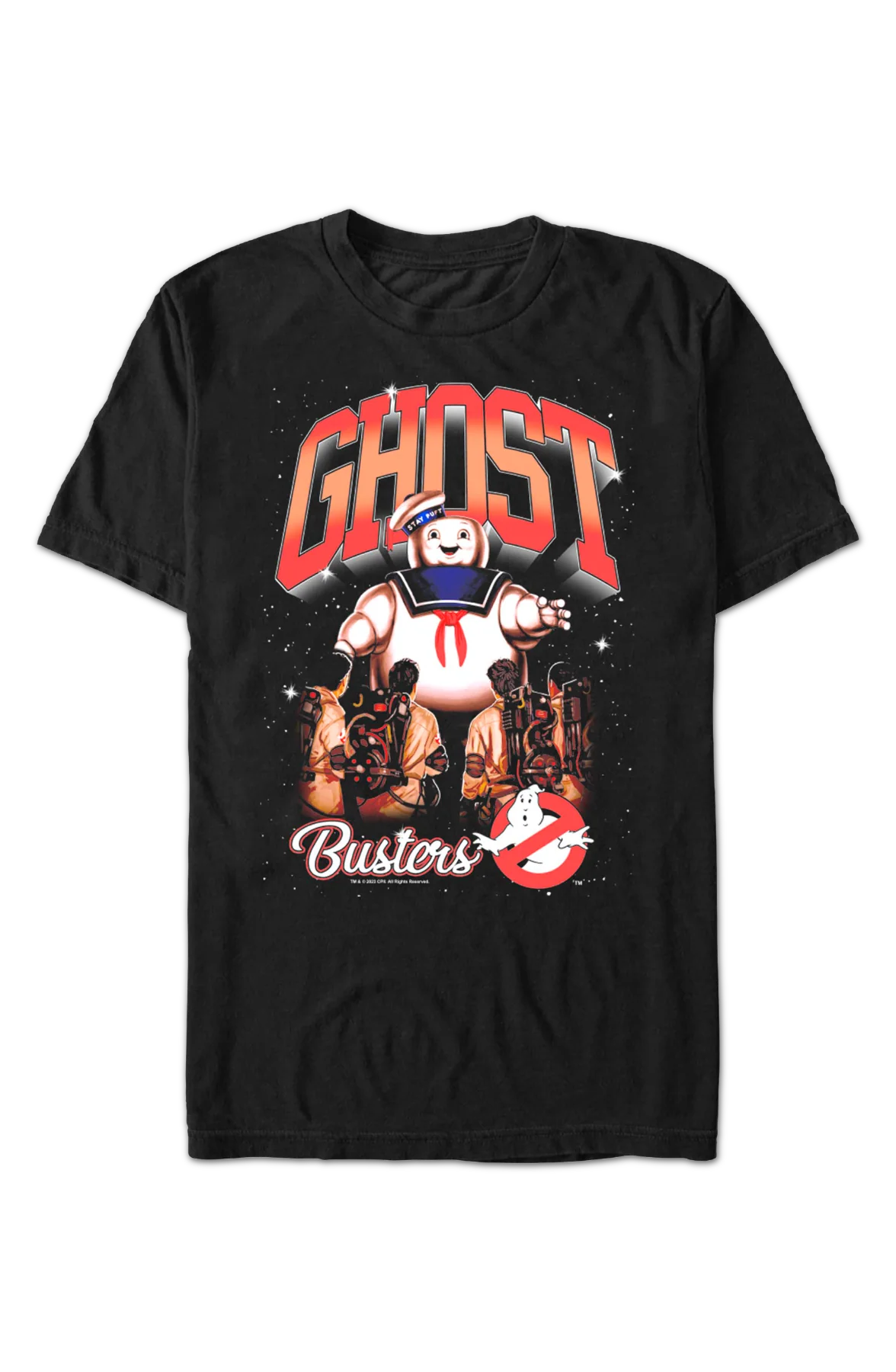 Stay Puft Marshmallow Man Nighttime Attack Ghostbusters T-Shirt - Image 2