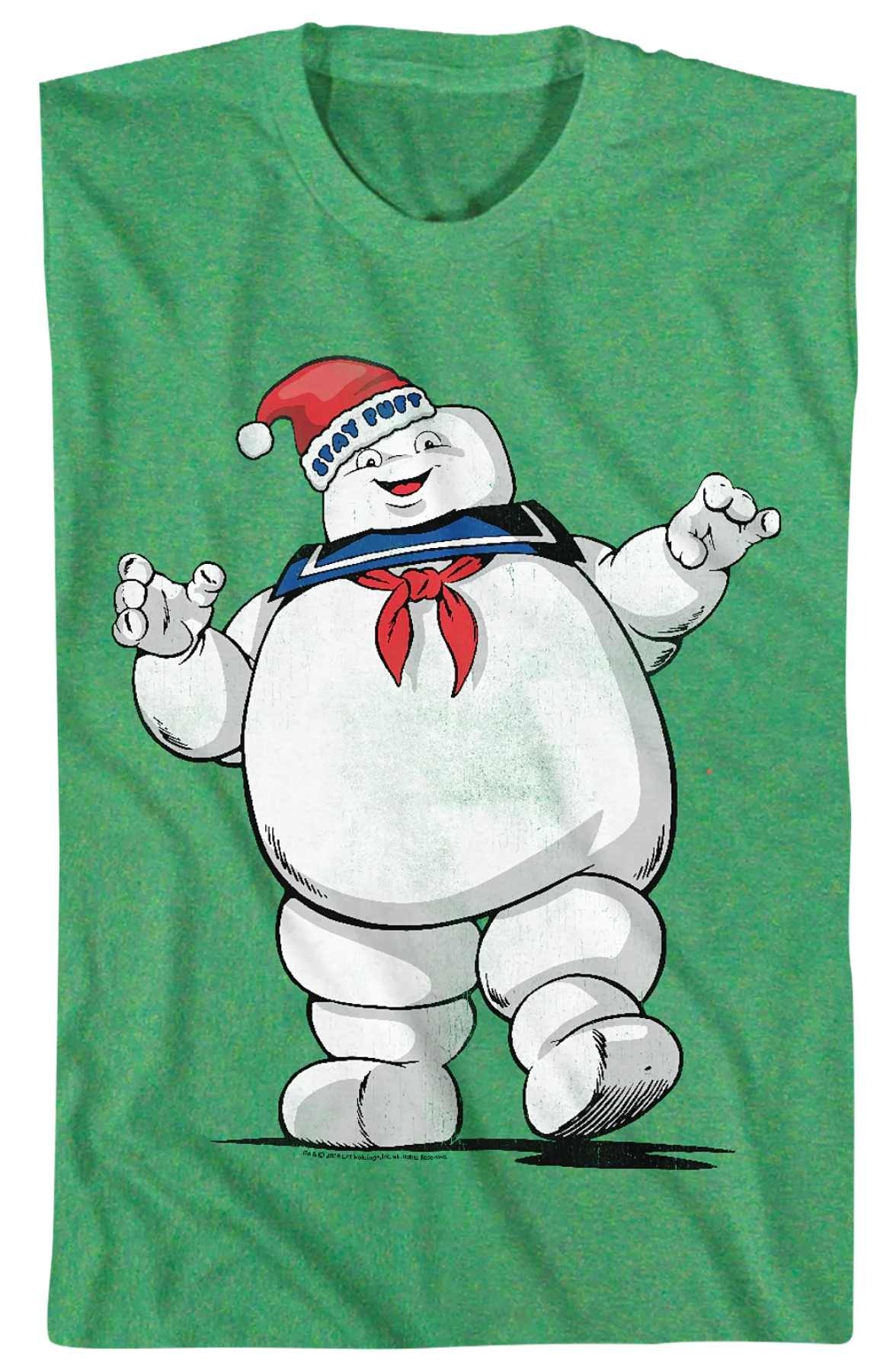 Stay Puft Santa Claus Hat Real Ghostbusters T-Shirt - Image 2