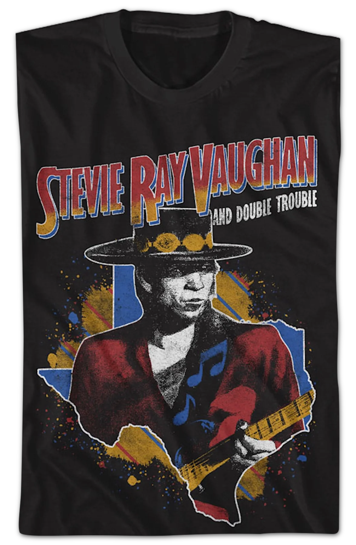 Stevie Ray Vaughan And Double Trouble T-Shirt - Image 2