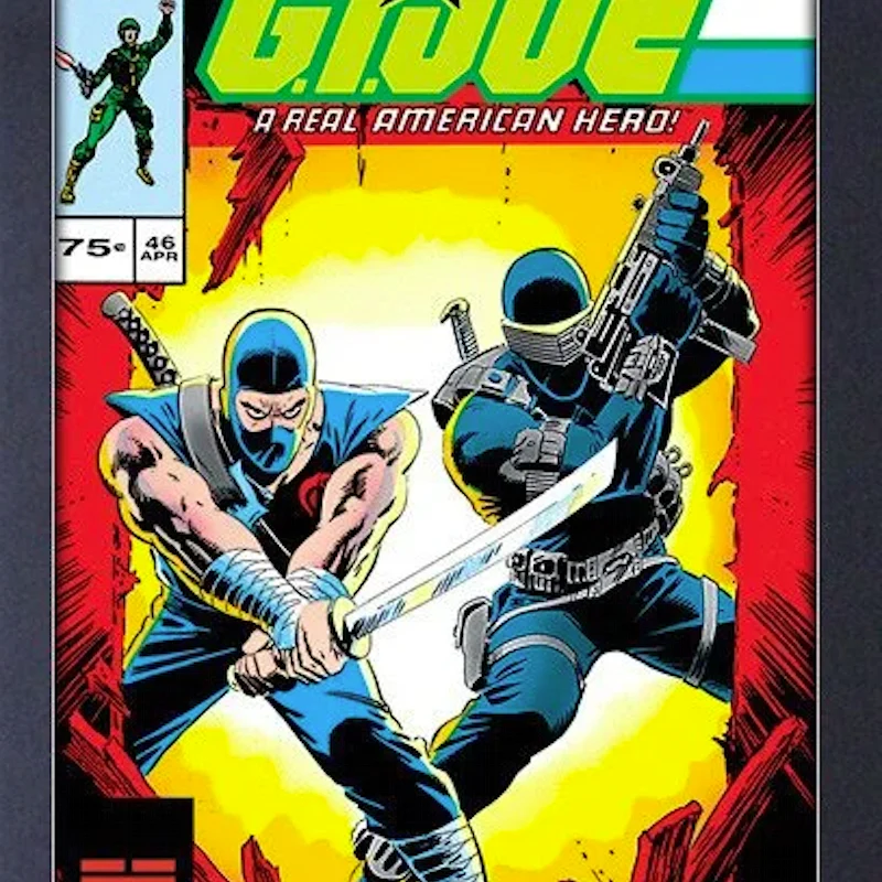 Storm Shadow And Snake Eyes GI Joe Framed Poster