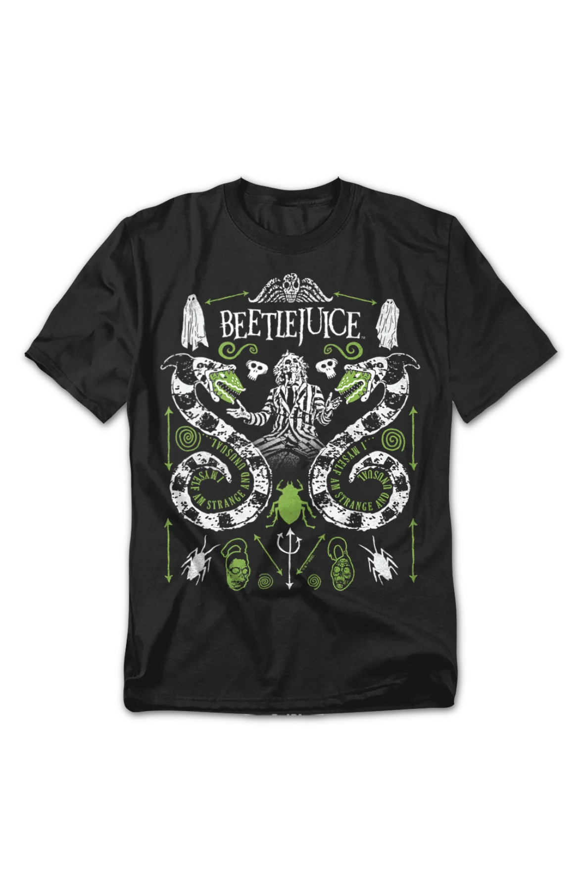 Strange And Unusual Icons Beetlejuice T-Shirt - Image 2