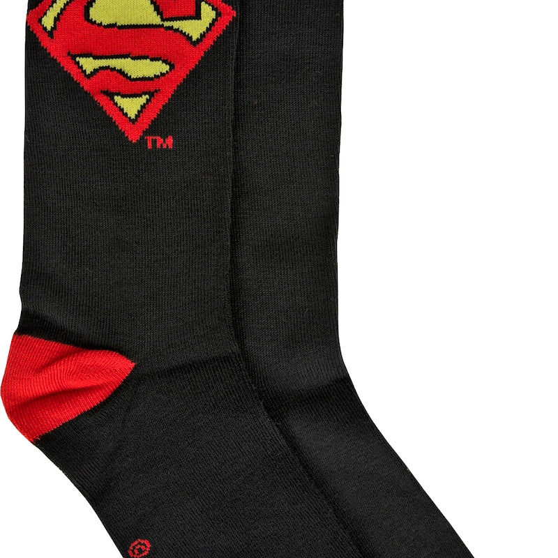 Stripes and Symbol Superman DC Comics Socks