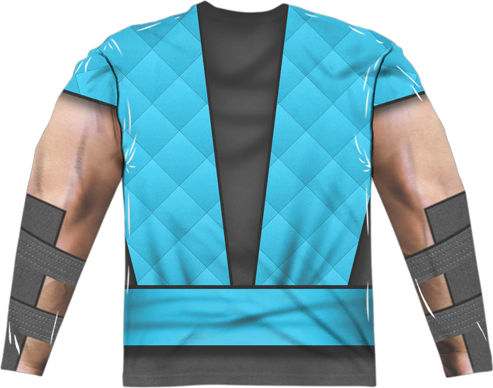 Sub-Zero Costume Mortal Kombat Long Sleeve Shirt - Image 3