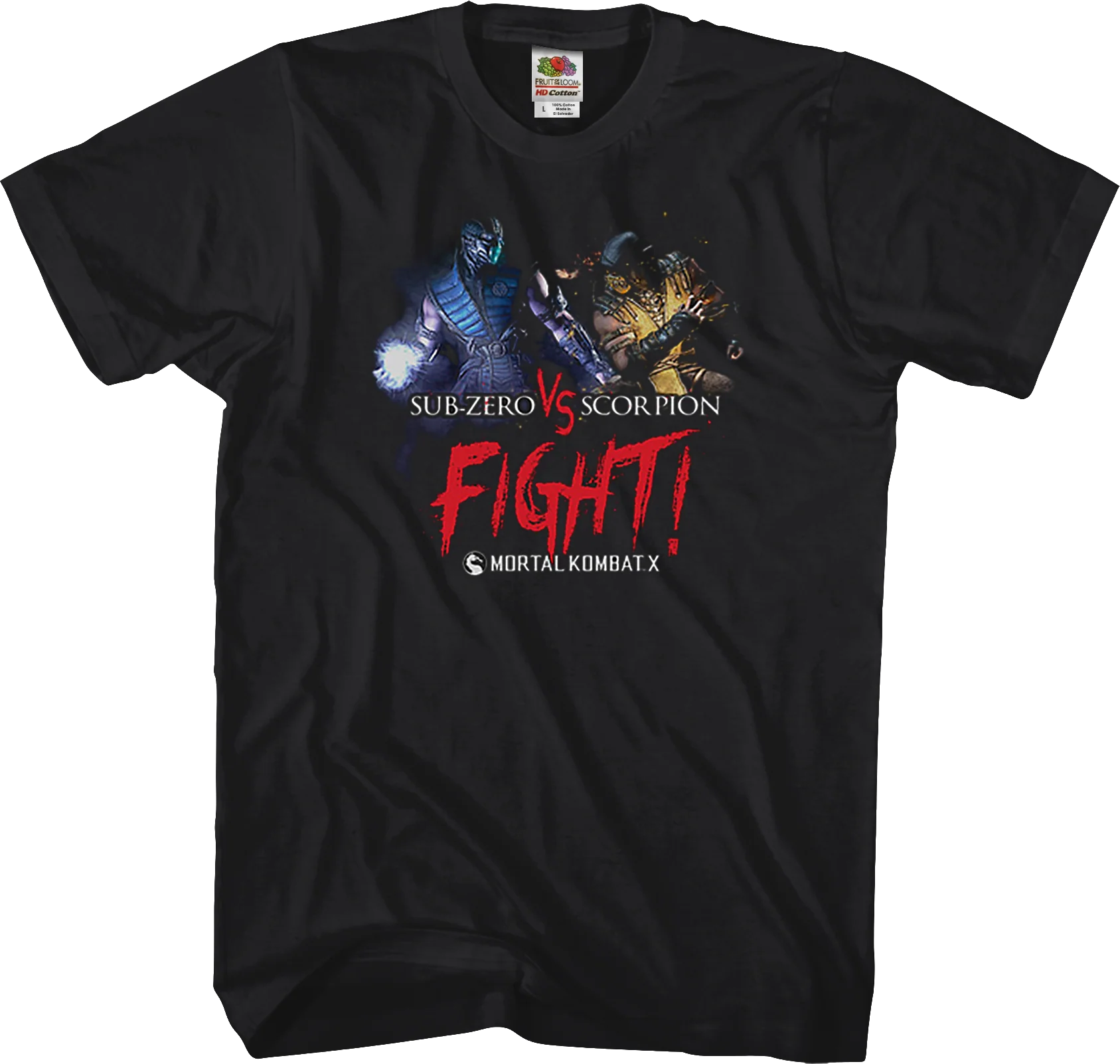 Sub-Zero vs Scorpion Mortal Kombat X T-Shirt