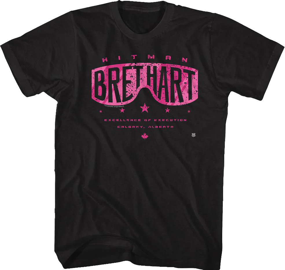 Sunglasses Bret Hitman Hart T-Shirt