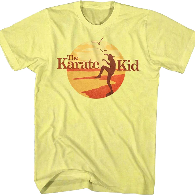 Sunset Crane Kick Karate Kid T-Shirt