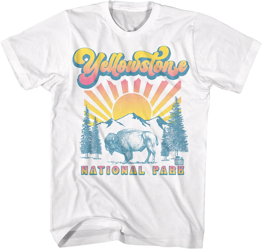 Sunset Yellowstone National Park T-Shirt