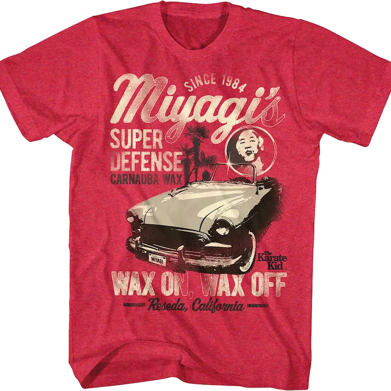 Super Defense Wax On Wax Off Karate Kid T-Shirt