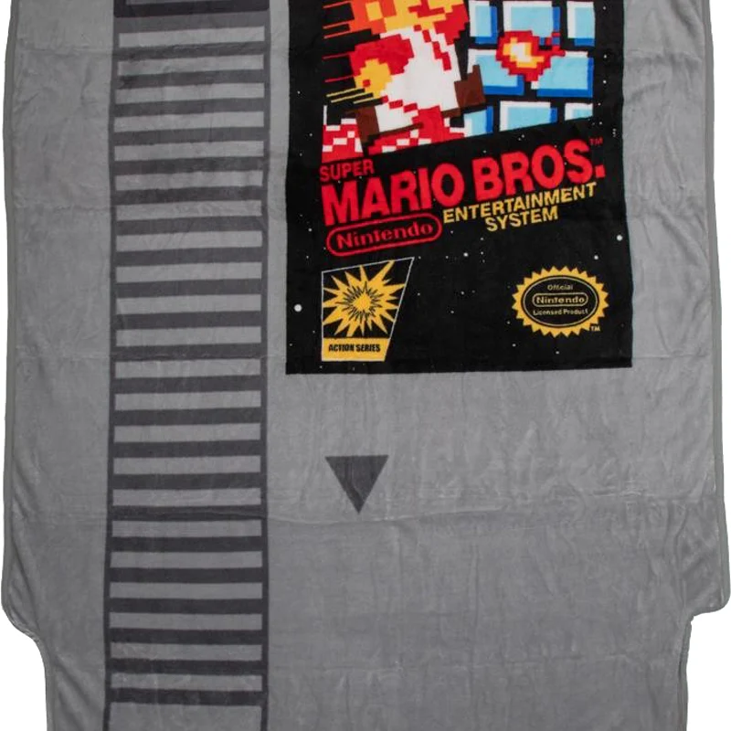 Super Mario Bros. Cartridge 48 x 60 Nintendo Fleece Blanket