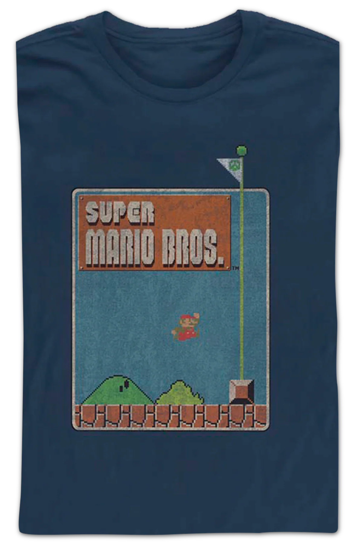 Super Mario Bros. Flagpole Nintendo Long Sleeve Shirt - Image 2