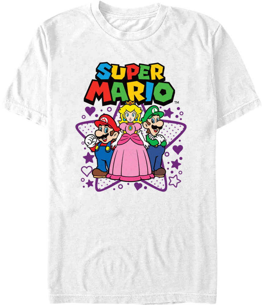 Super Mario Bros. Heroic Shapes Nintendo T-Shirt