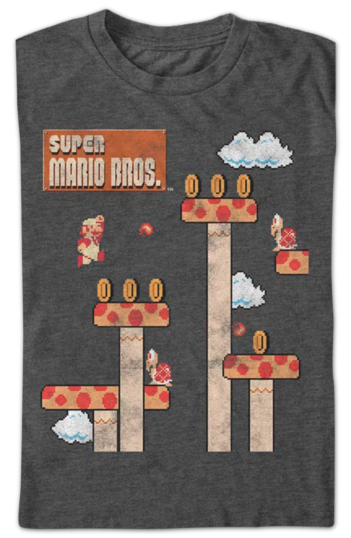 Super Mario Fireball Nintendo T-Shirt - Image 2