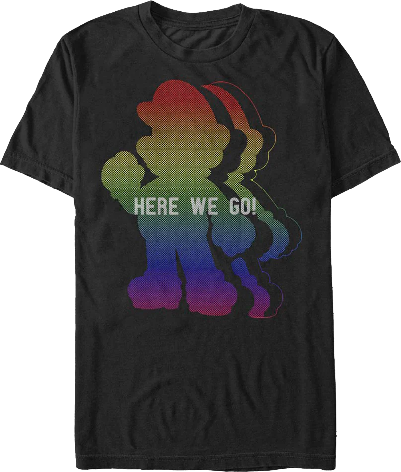 Super Mario Here We Go Nintendo T-Shirt
