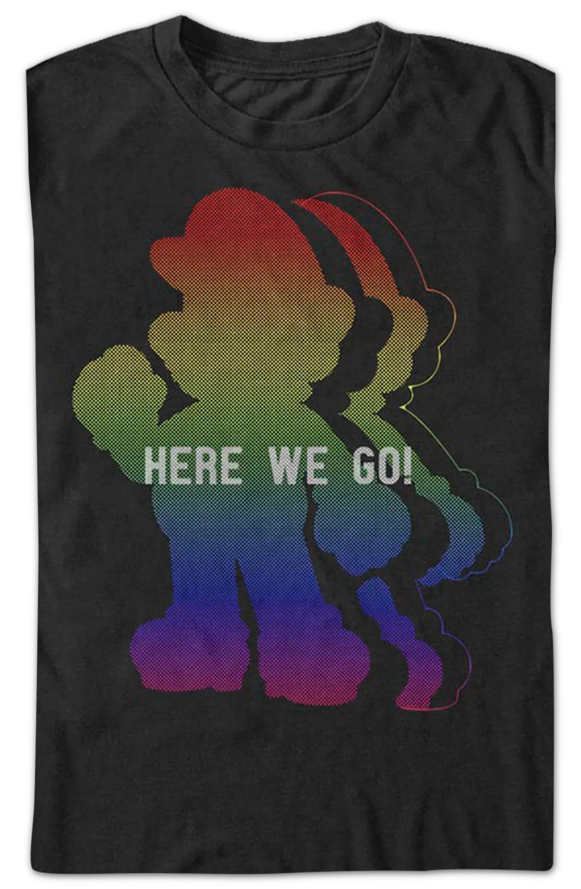 Super Mario Here We Go Nintendo T-Shirt - Image 2