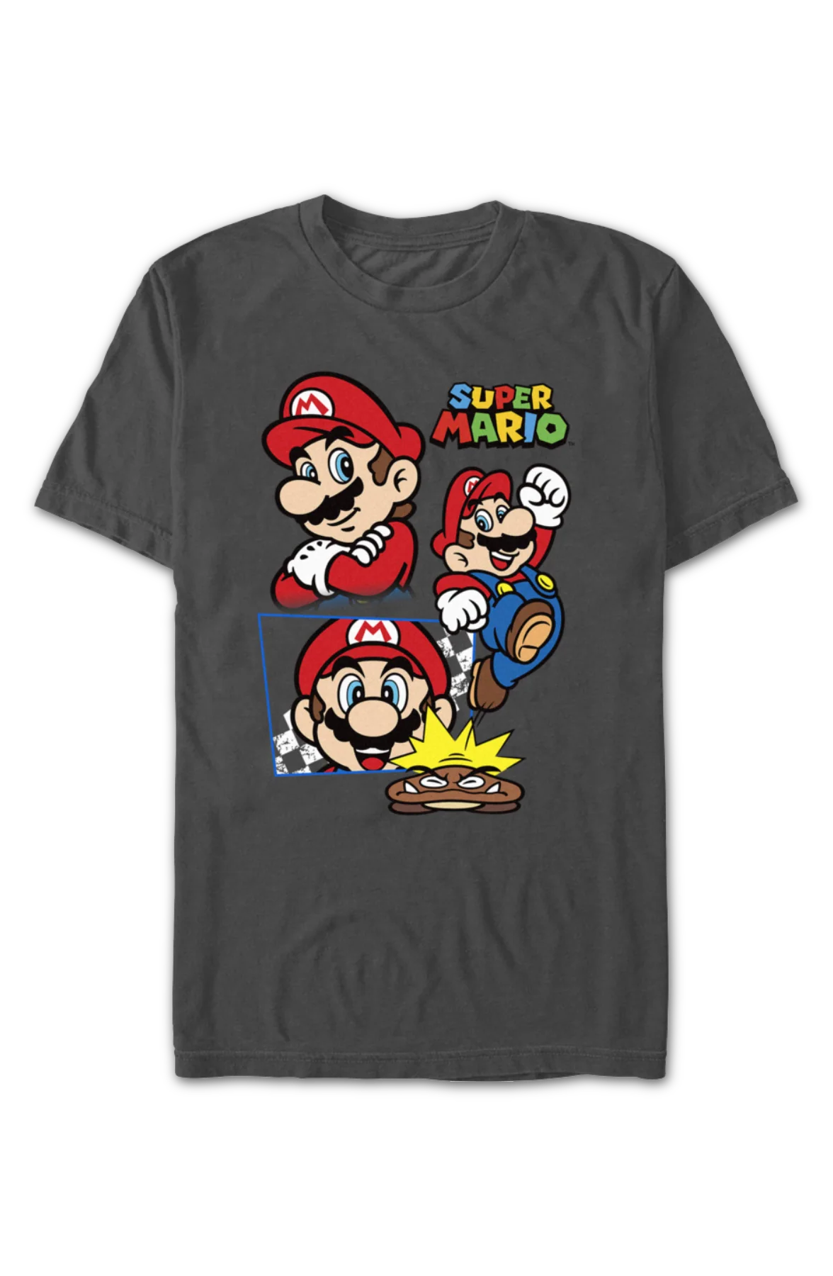 Super Mario Poses Collage Nintendo T-Shirt - Image 2