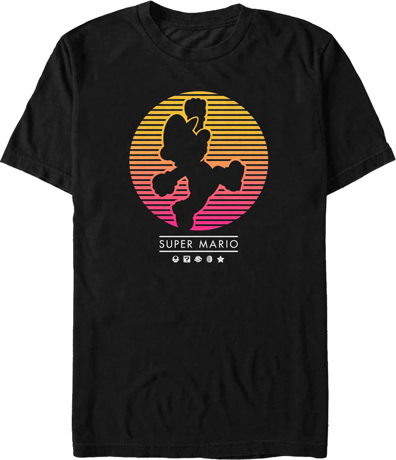 Super Mario Silhouette Nintendo T-Shirt